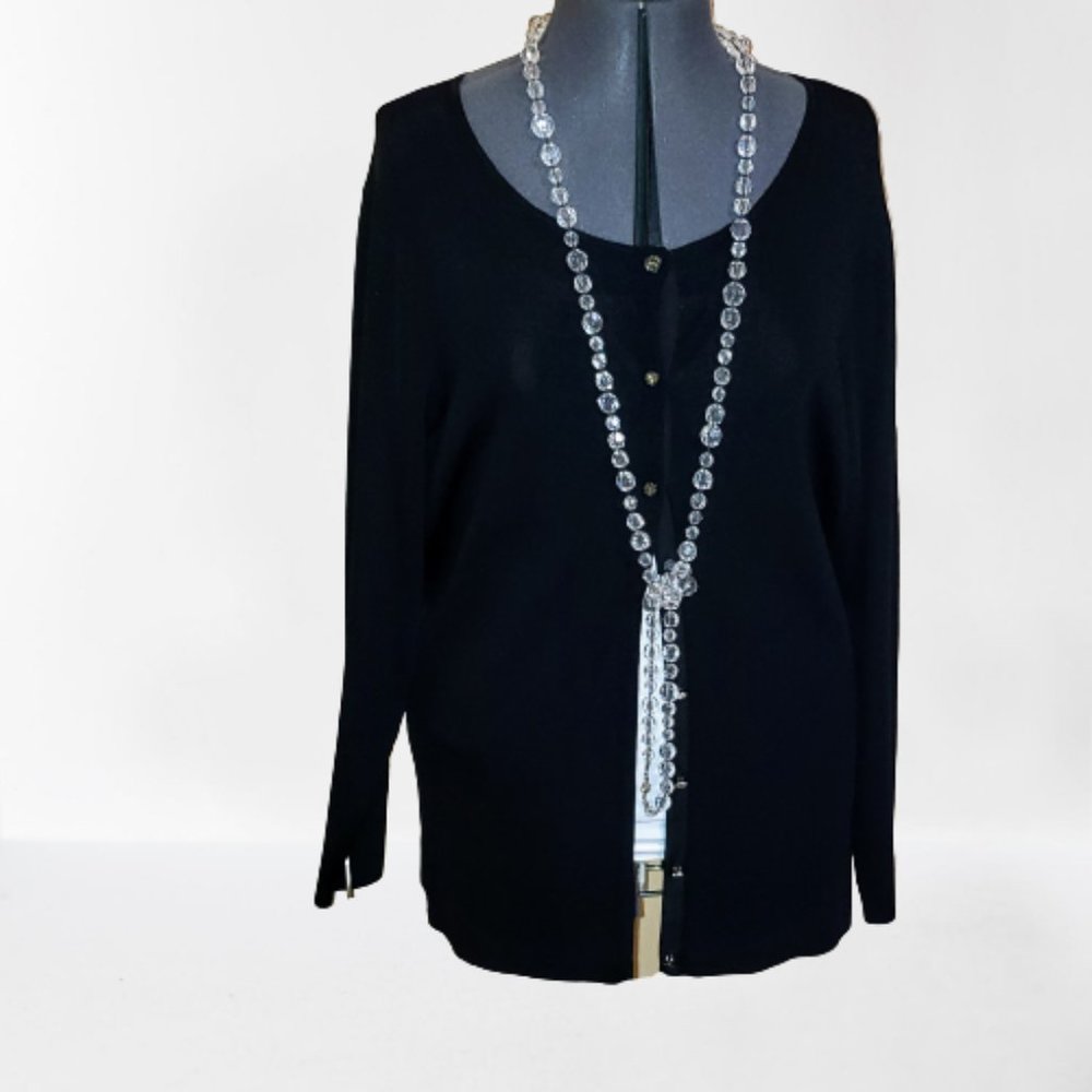 Dana Buchman Woman 1X black sweater + Bonus